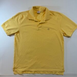 Brooks Brothers Mens Sz L Pastel Yellow Performance Polo Golf Shirt Original Fit
